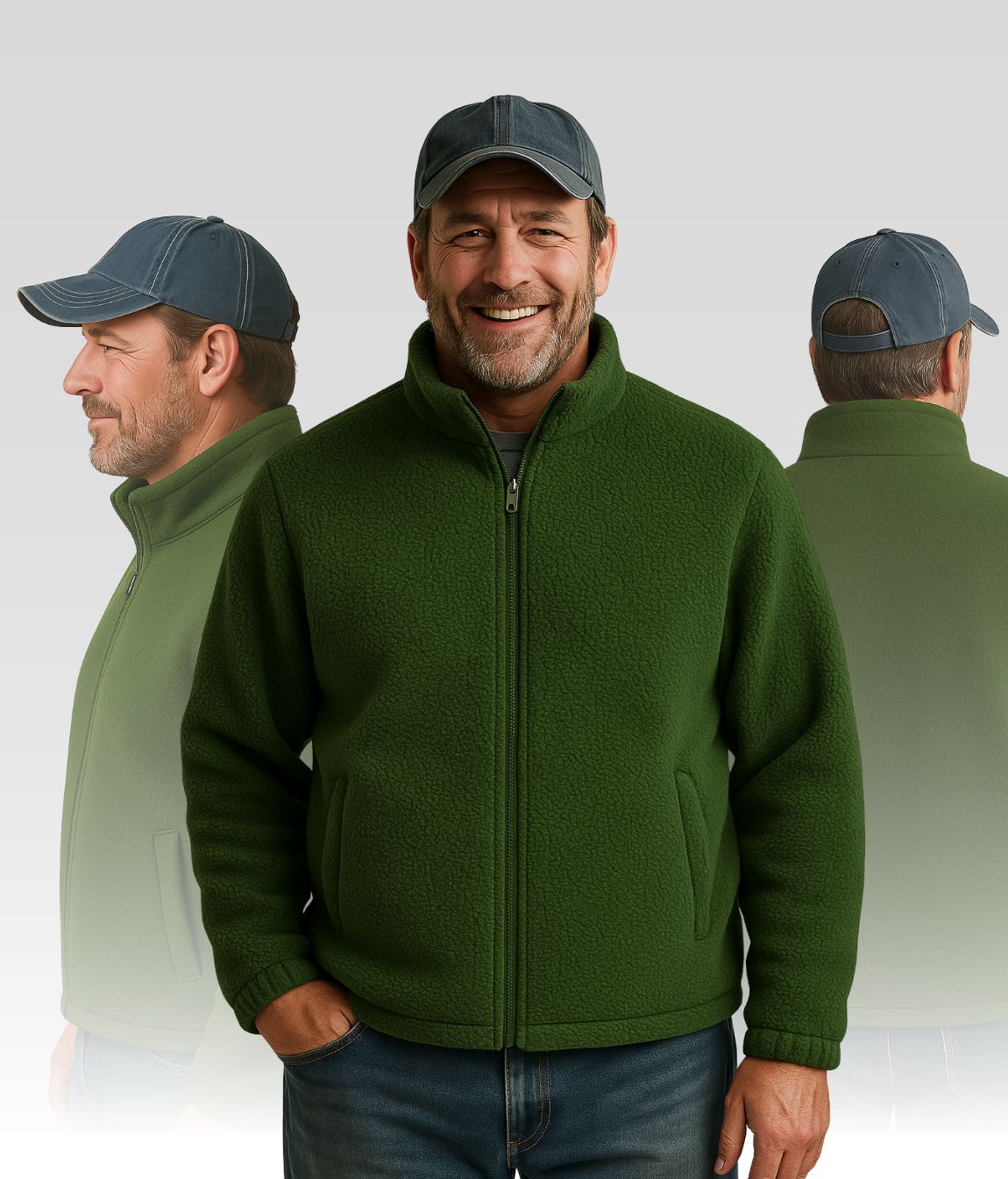 Luca Fleecejacke Grün