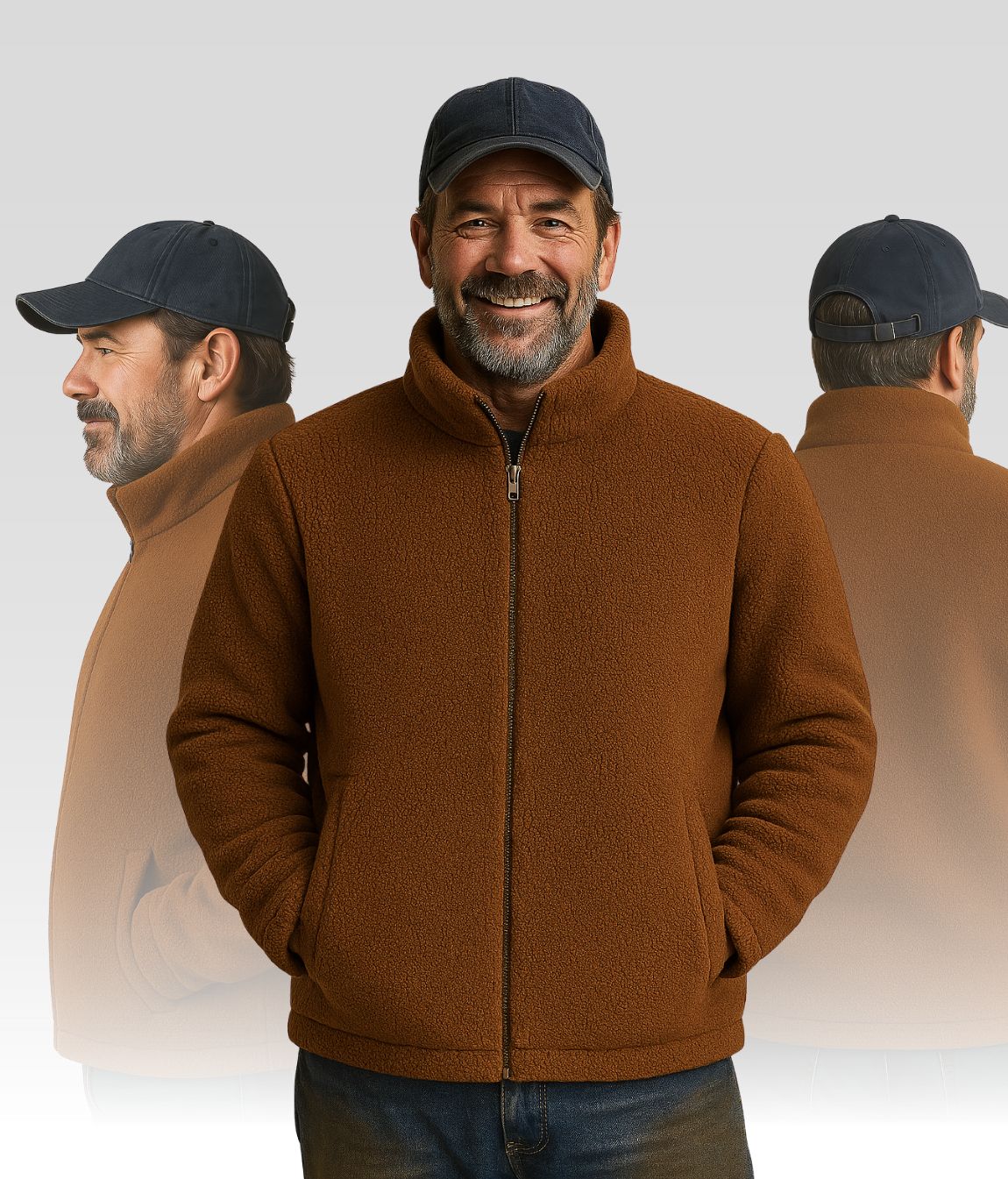 Luca Fleecejacke Braun