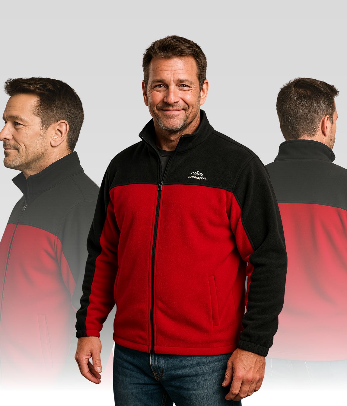 Daniel Fleecejacke Rot