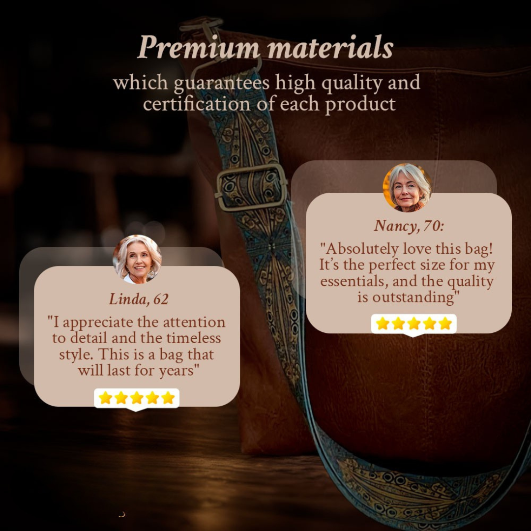 Chelseys Retro-Eleganz | Leder-Umhängetasche