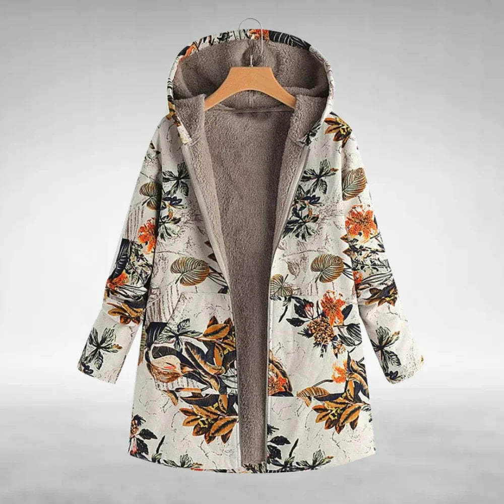 Sofia - Elegante Blumen-Fleecejacke für Damen