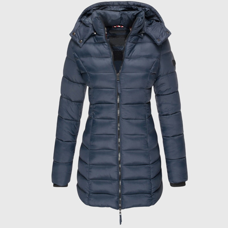 Elise™ - Lange Damen-Daunenjacke