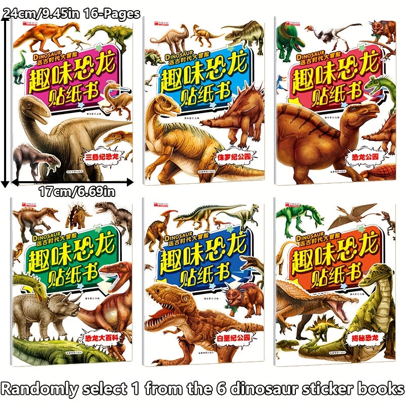Dinosaurier Stickerbuch für Kinder – Kreativ lernen ohne Bildschirm