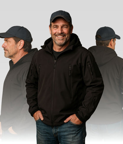 Jack Fleece Jacke Schwarz