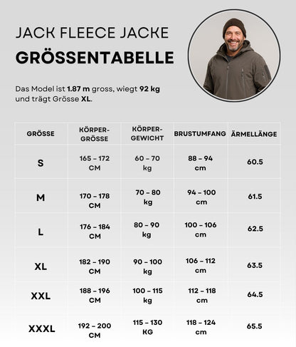 Jack Fleece Jacke Grau