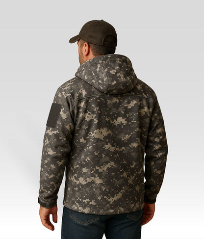 Jack Fleece Jacke Grau Camo