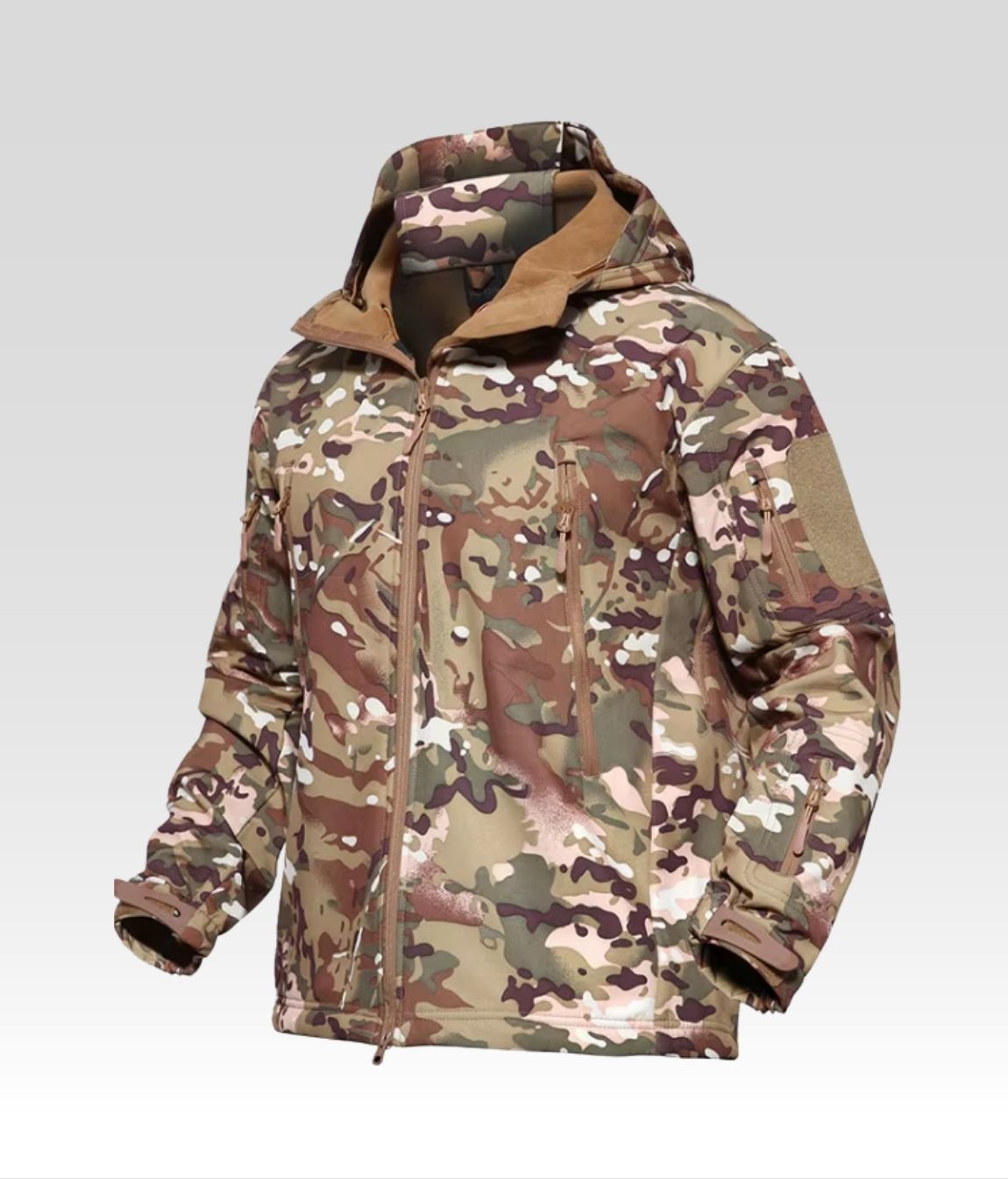 Jack Fleece Jacke Grau Camo