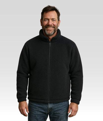 Luca Fleecejacke Schwarz