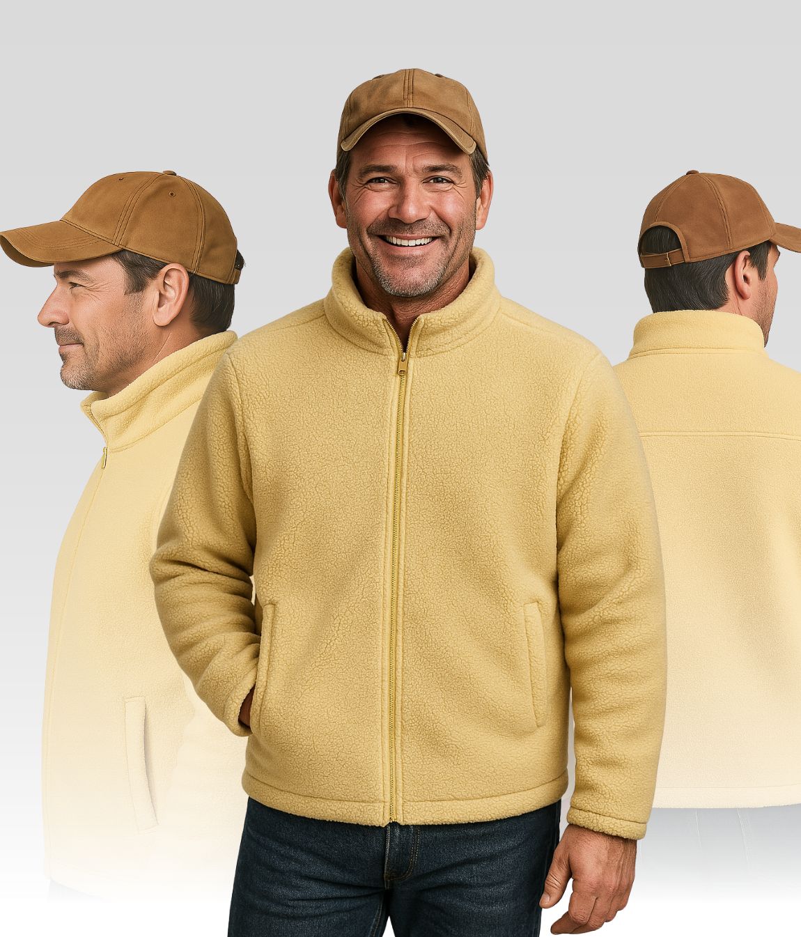 Luca Fleecejacke Beige