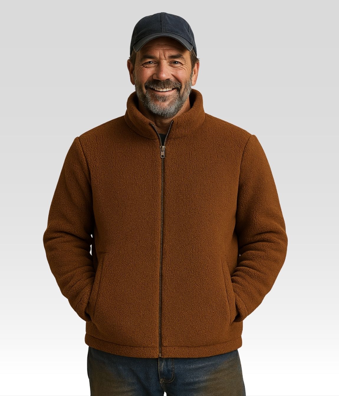 Luca Fleecejacke Braun