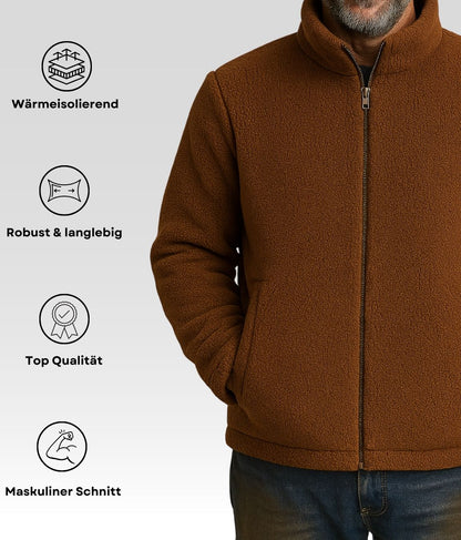 Luca Fleecejacke Braun