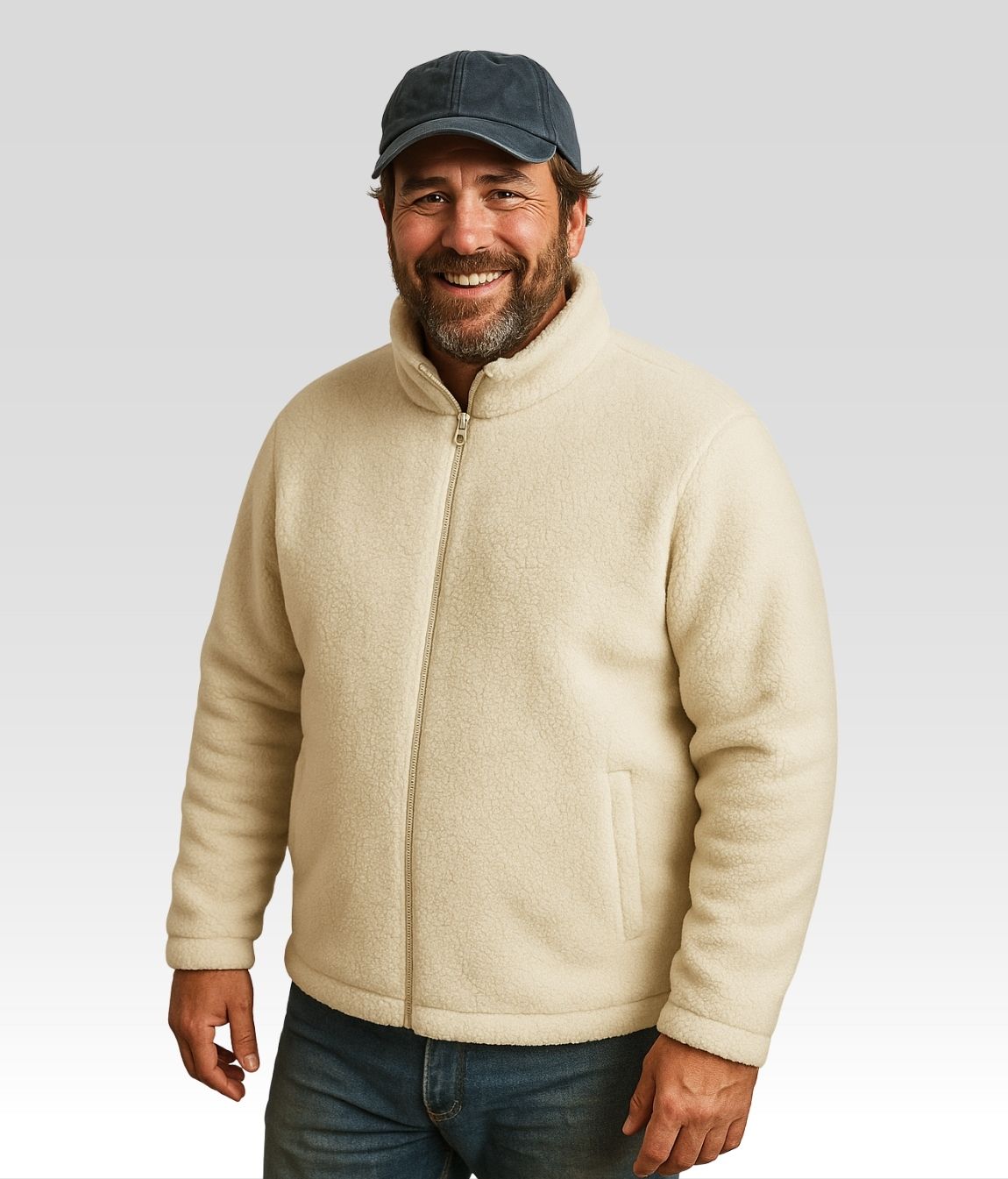 Luca Fleecejacke Weiss