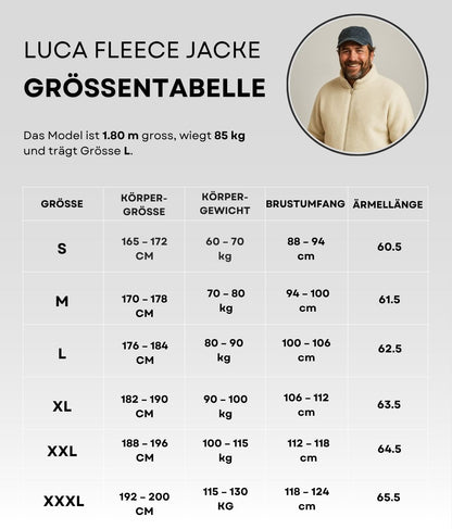 Luca Fleecejacke Weiss