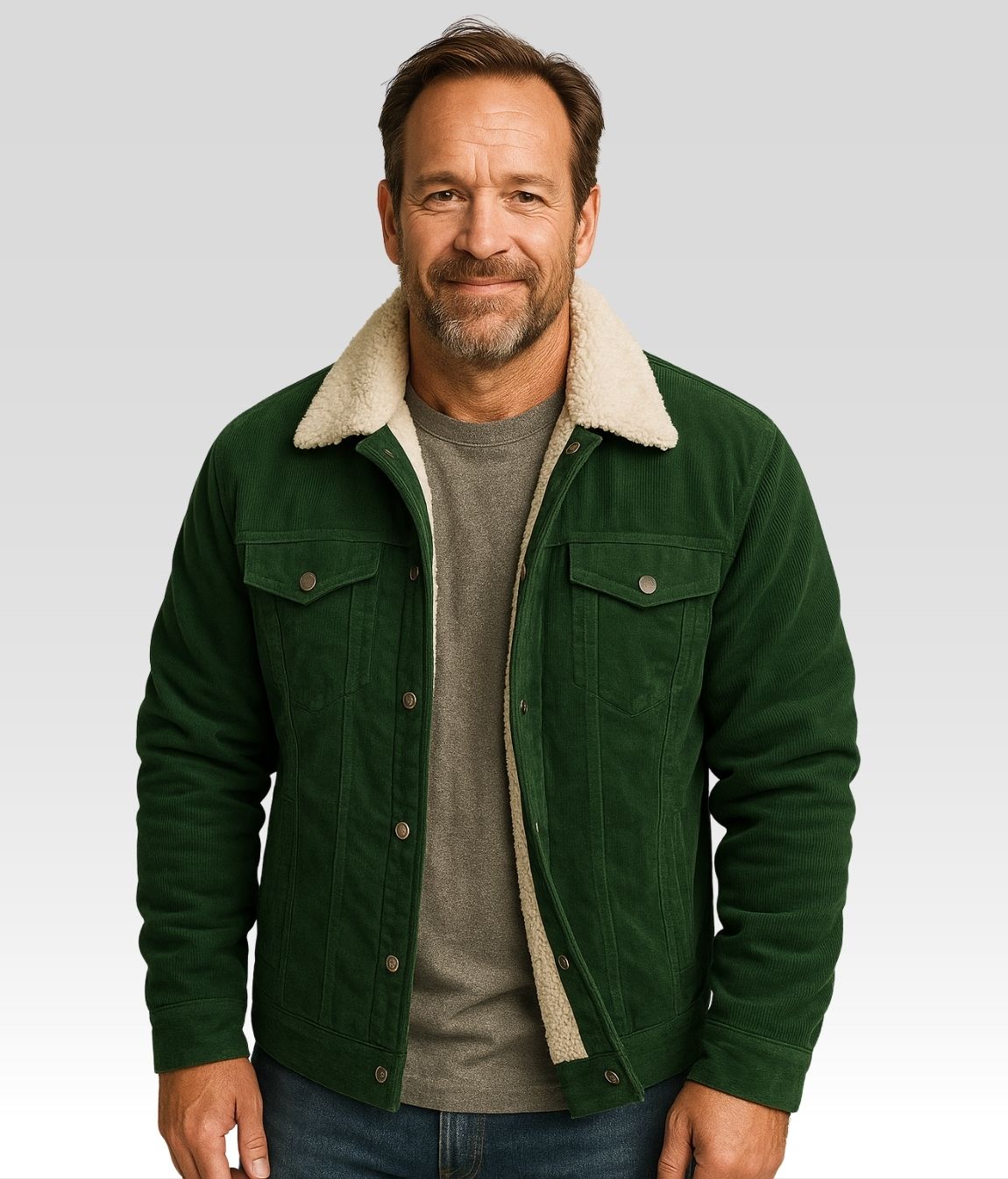 LEO Fleecejacke GRÜN