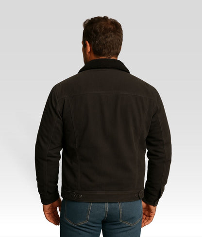 LEO Fleecejacke Schwarz