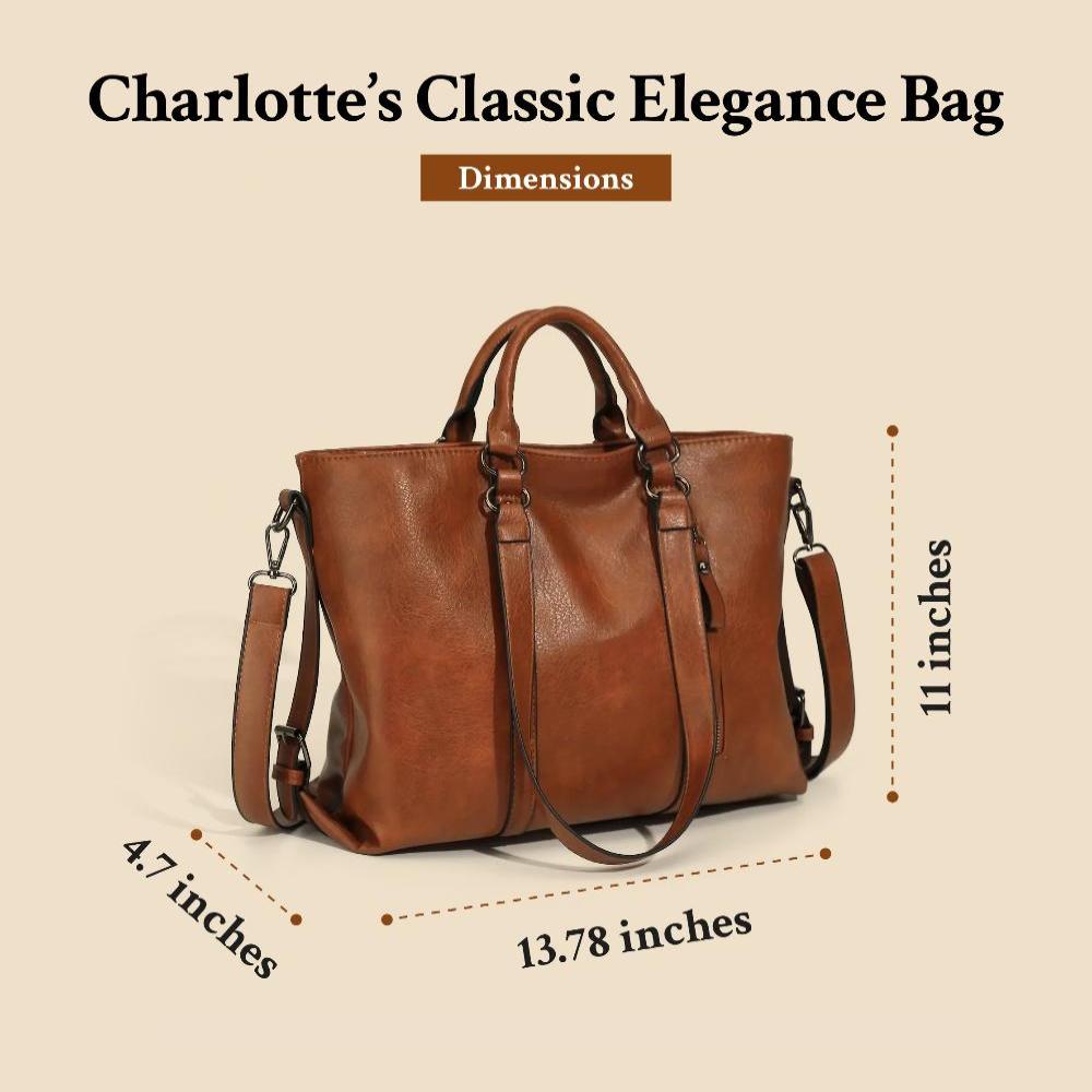 Charlotte's Timeless Elegance | Vintage Tote Bag