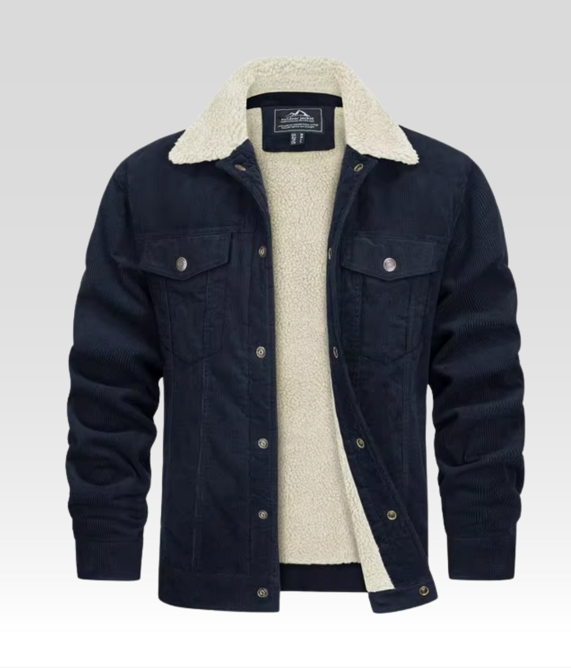 LEO Fleecejacke Blau