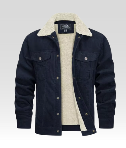 LEO Fleecejacke Blau