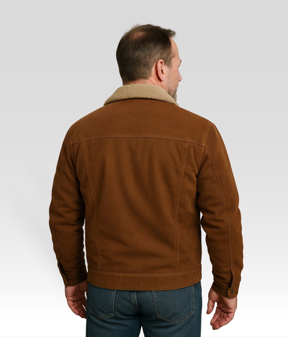 LEO Fleecejacke Braun