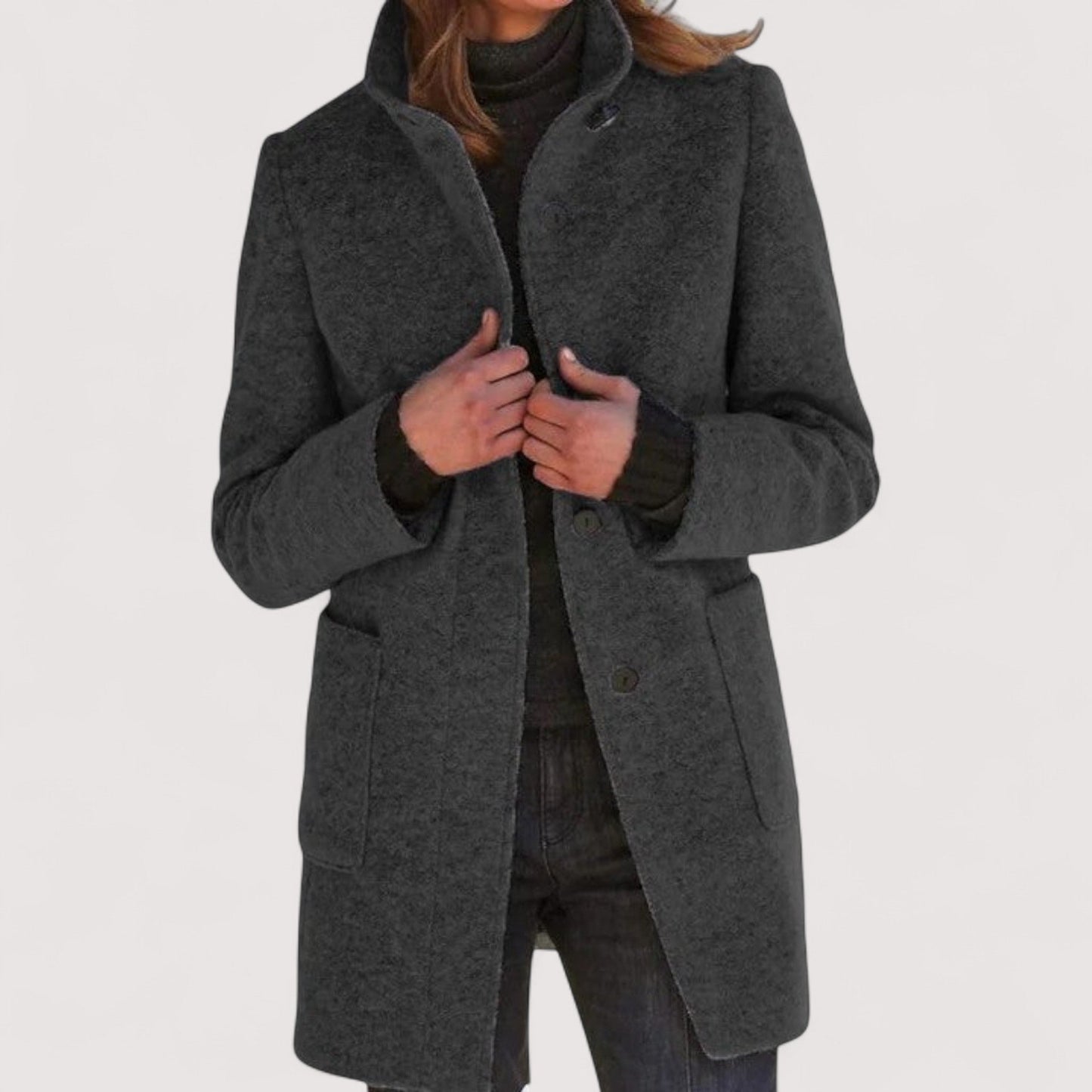 Amina™ | Klassischer Mantel aus Wollmix