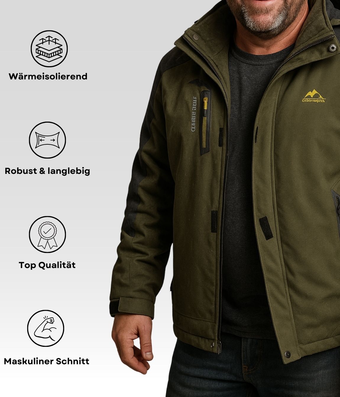 Tim Fleecejacke Grün