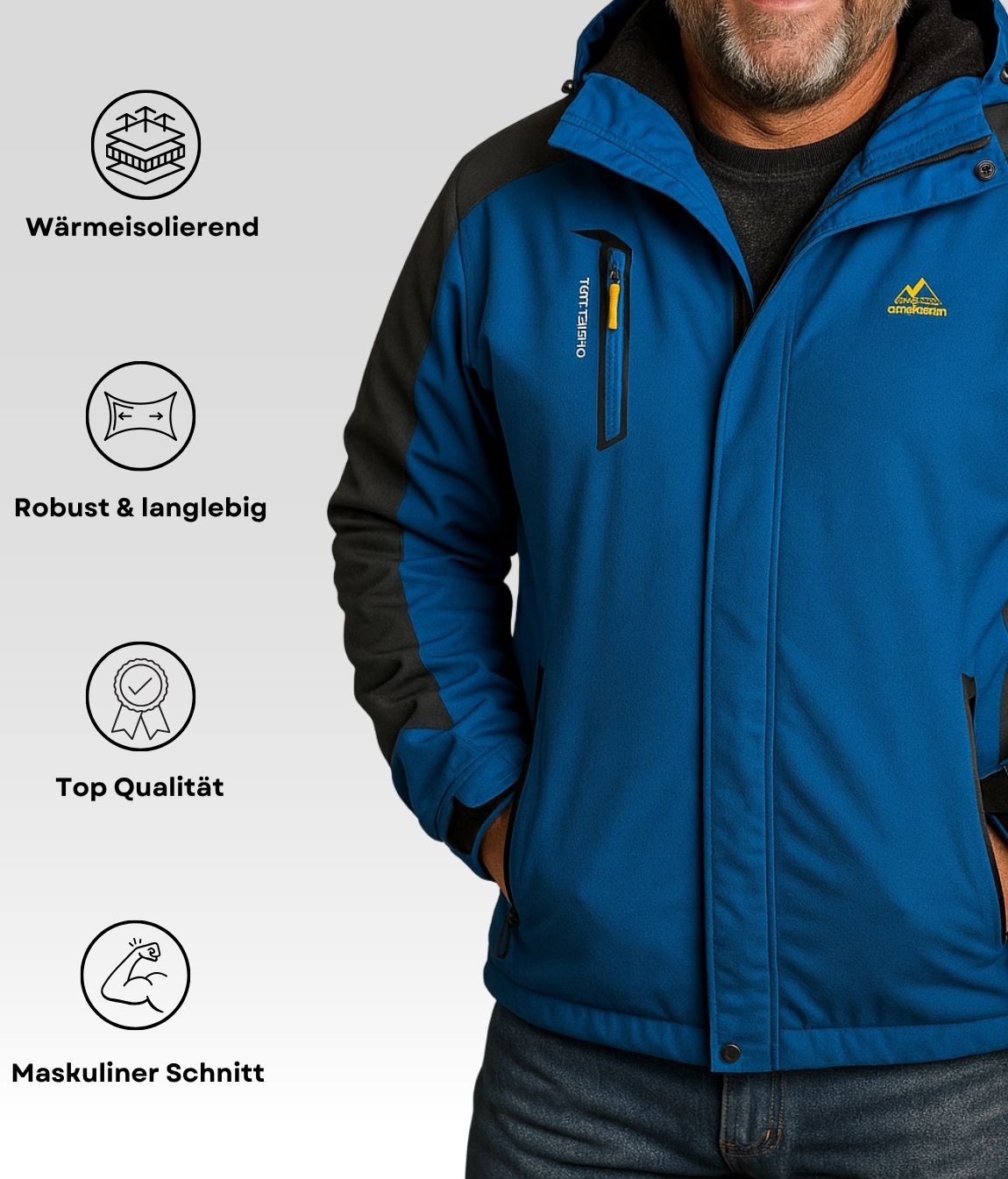 Tim Fleecejacke Blau