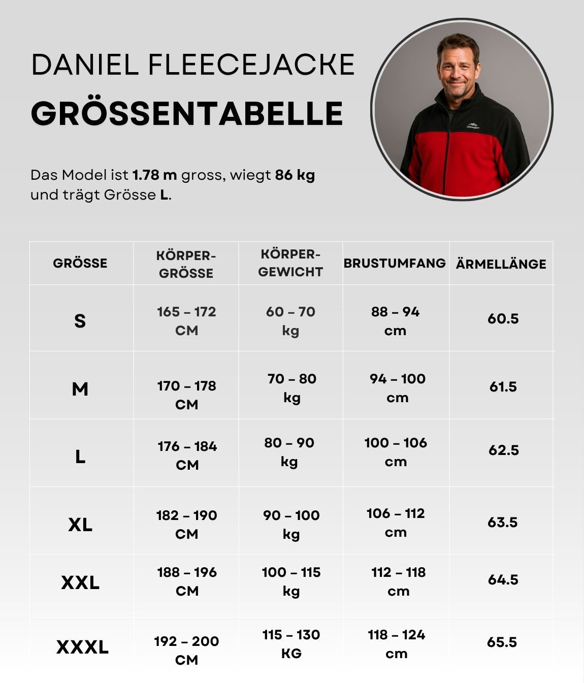 Daniel Fleecejacke Rot