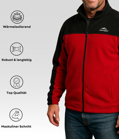 Daniel Fleecejacke Rot