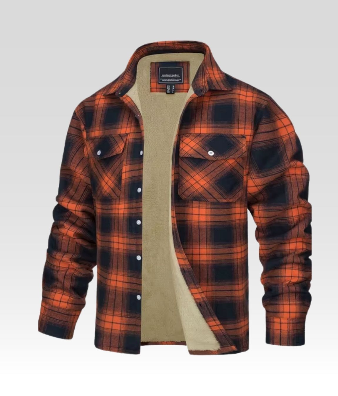 Joe Fleece Jacke Orange