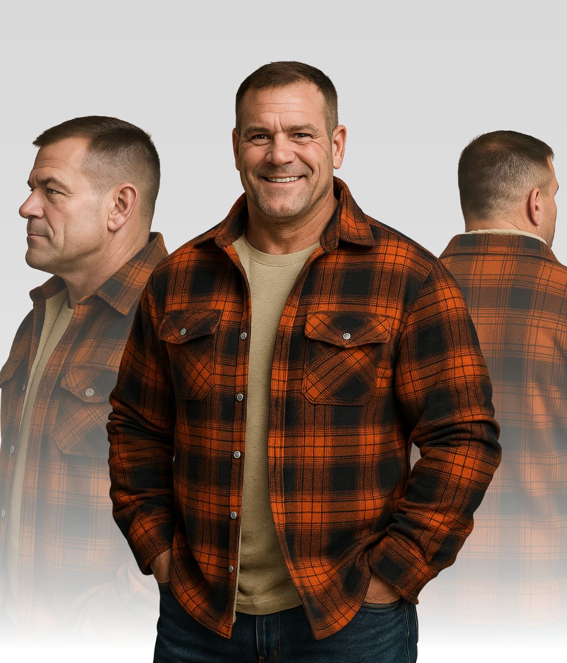 Joe Fleece Jacke Orange