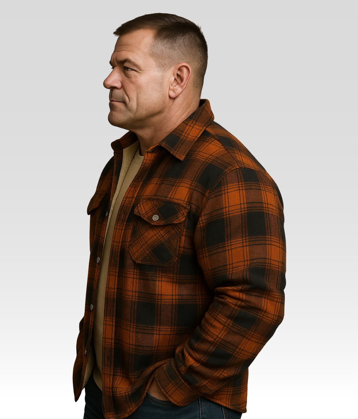 Joe Fleece Jacke Orange