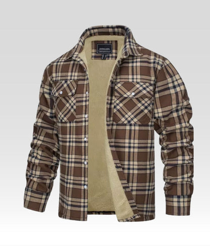 Joe Fleece Jacke Braun