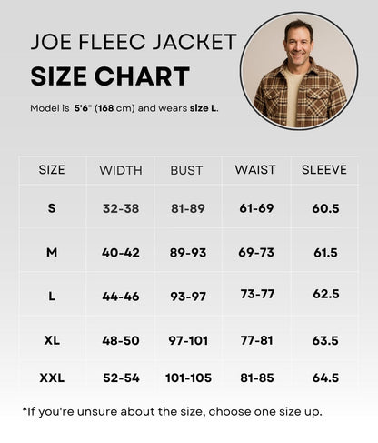 Joe Fleece Jacke Braun