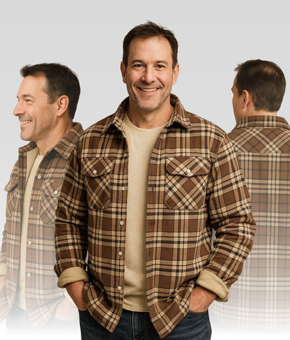 Joe Fleece Jacke Braun