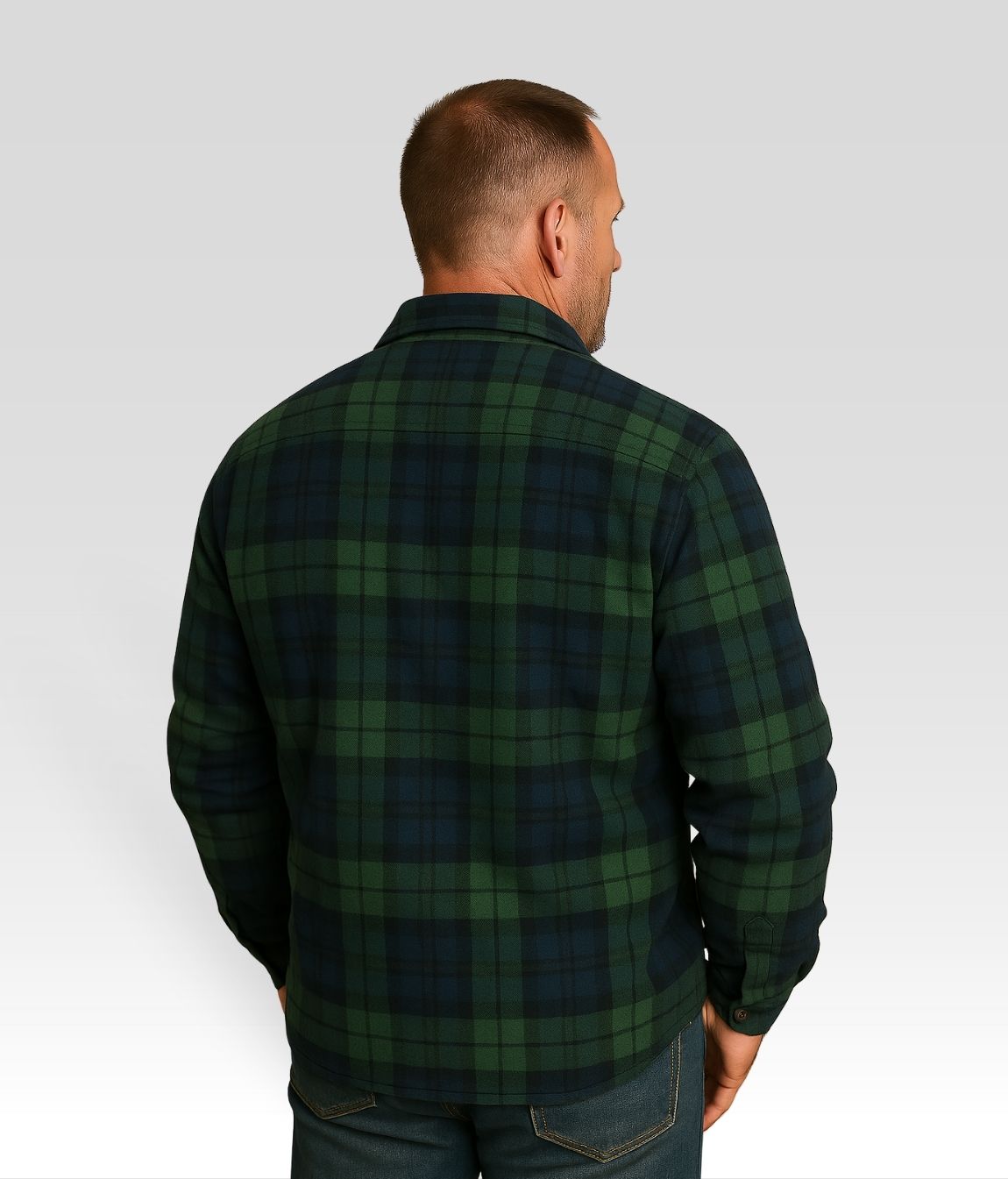 Joe Fleece Jacke Braun Grün