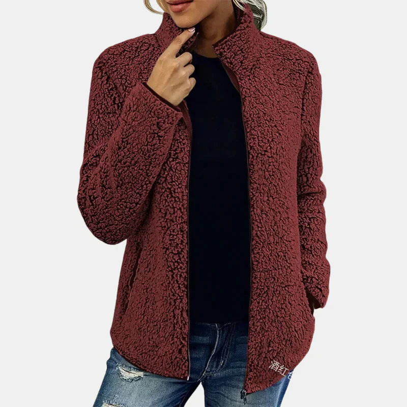 Evie | Elegante Plüschjacke für Damen