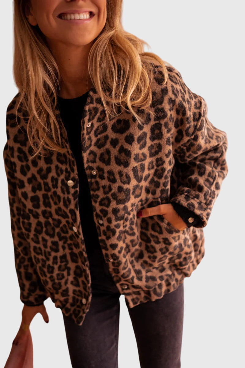 Elodie | Stylische Leopardenmuster-Jacke