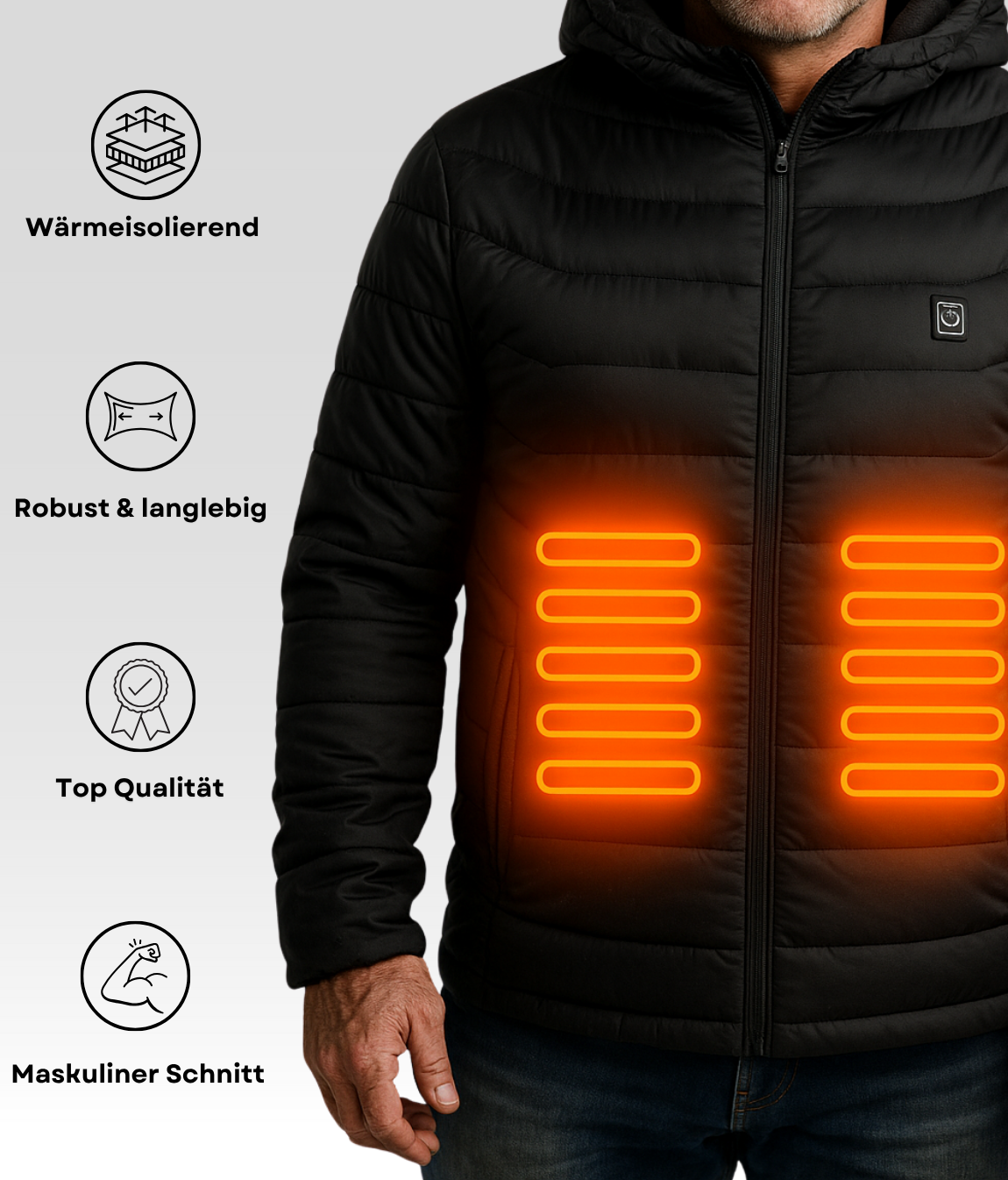Beheizbare Winterjacke