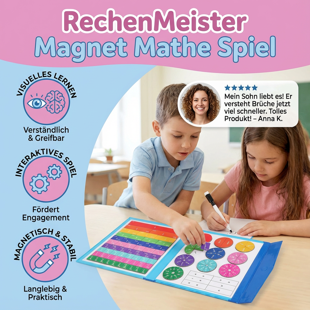 RechenMeister Magnet Mathe Spiel