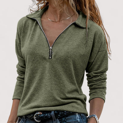 Sandrine™ | Top mit Reissverschluss-Detail