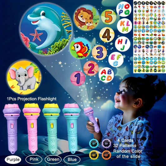 Kinder Projektor Taschenlampe – Lernen wird zum Abendritual