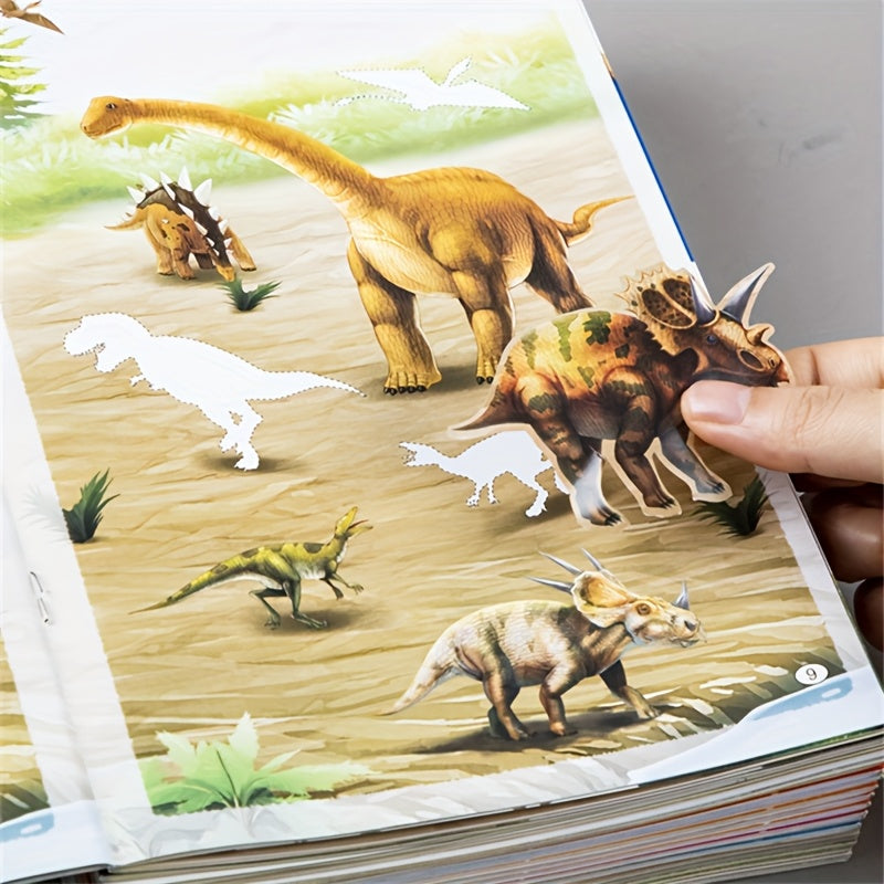 Dinosaurier Stickerbuch für Kinder – Kreativ lernen ohne Bildschirm