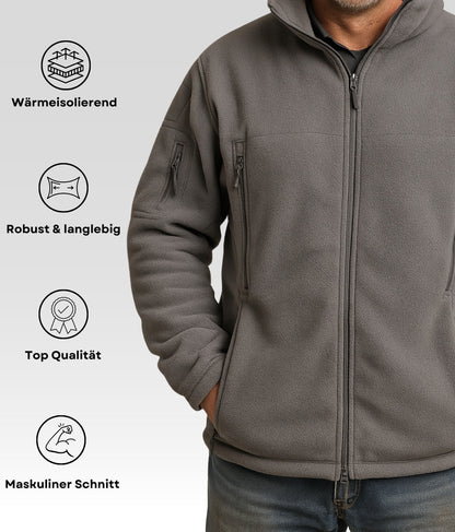 Marco Fleece Jacke Grau
