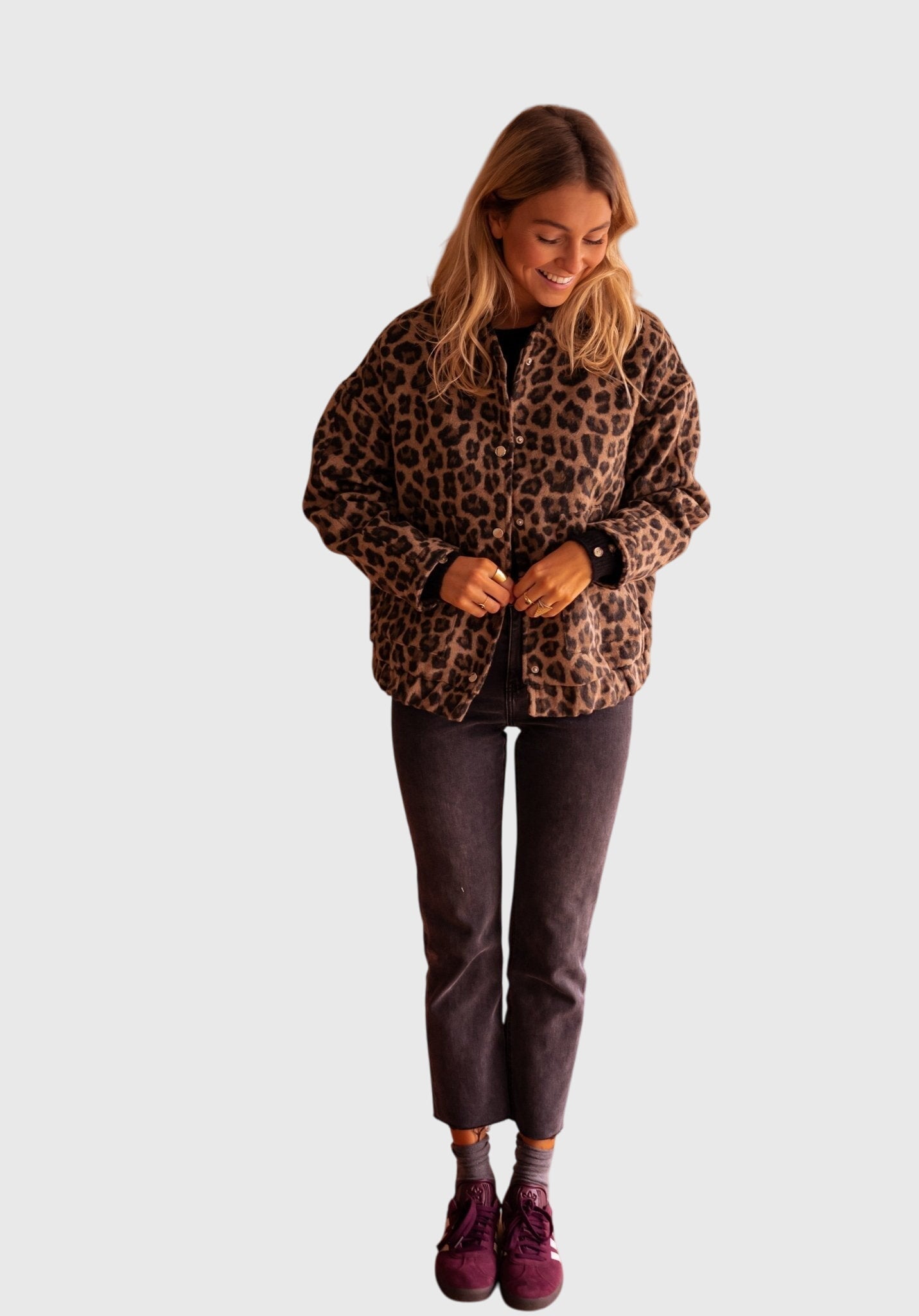 Elodie | Stylische Leopardenmuster-Jacke