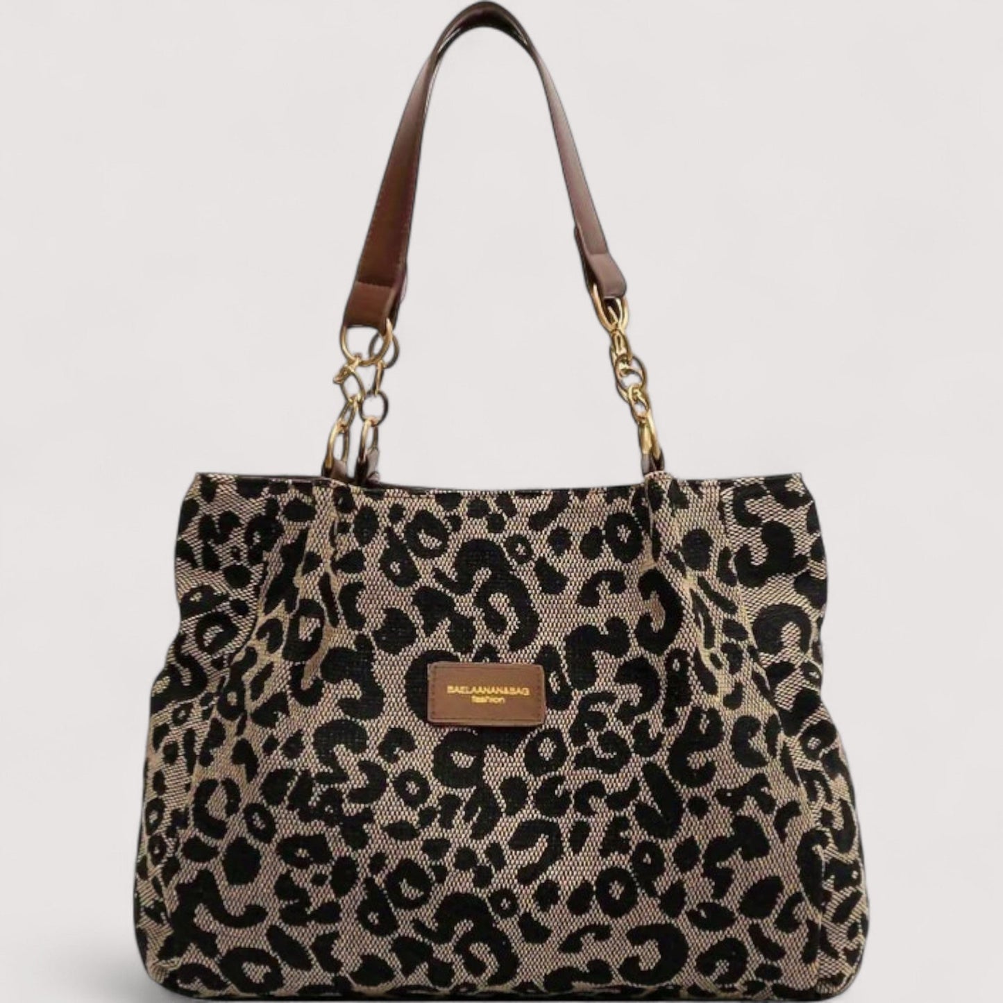 Anouk™ | Leopard Canvas-Einkaufstasche