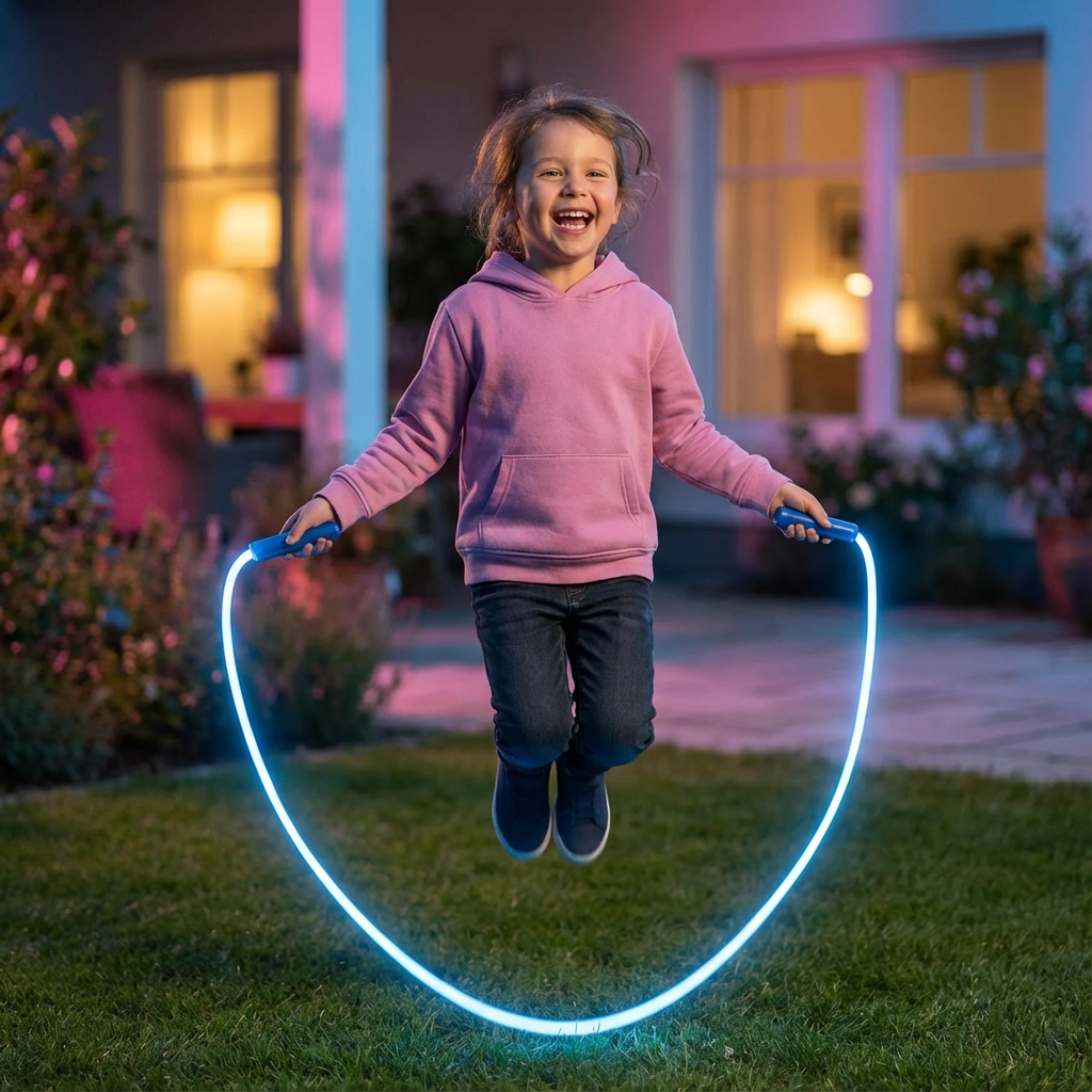 Leuchtendes Springseil