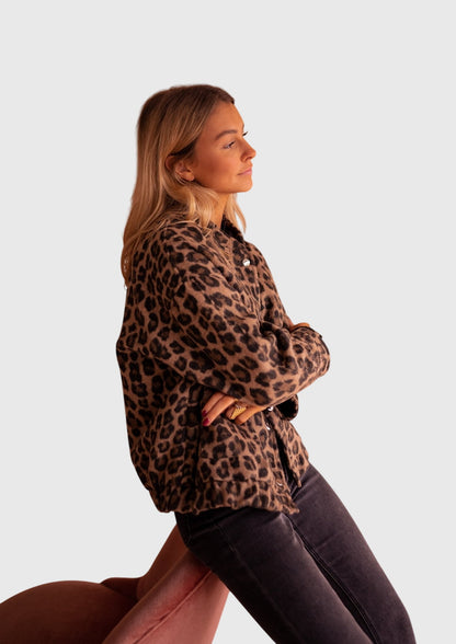 Elodie | Stylische Leopardenmuster-Jacke
