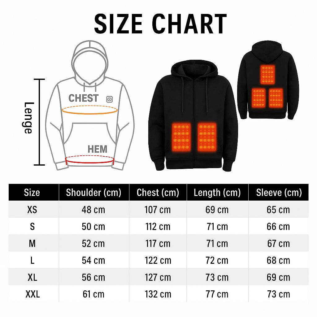 WarmHug – Beheizbarer Premium Hoodie