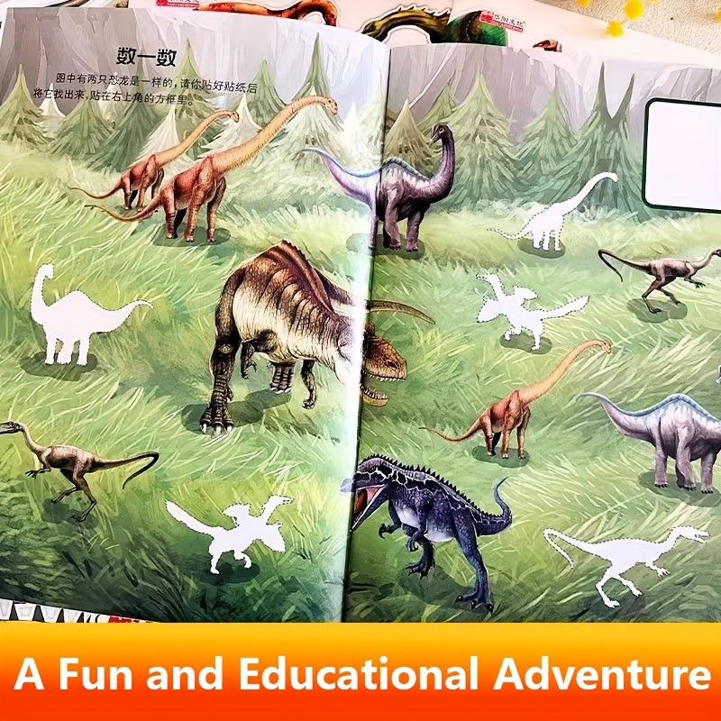 Dinosaurier Stickerbuch für Kinder – Kreativ lernen ohne Bildschirm