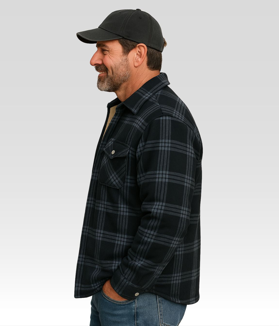 Joe Fleece Jacke Blau